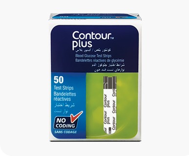 Bandelettes d’analyse de la glycémie CONTOUR®PLUS /50 - Matériel Consommable MonPara Maroc