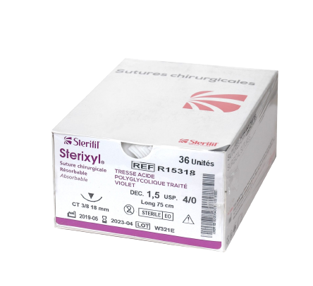 Fil de suture résorbable - Matériel Consommable MonPara Maroc