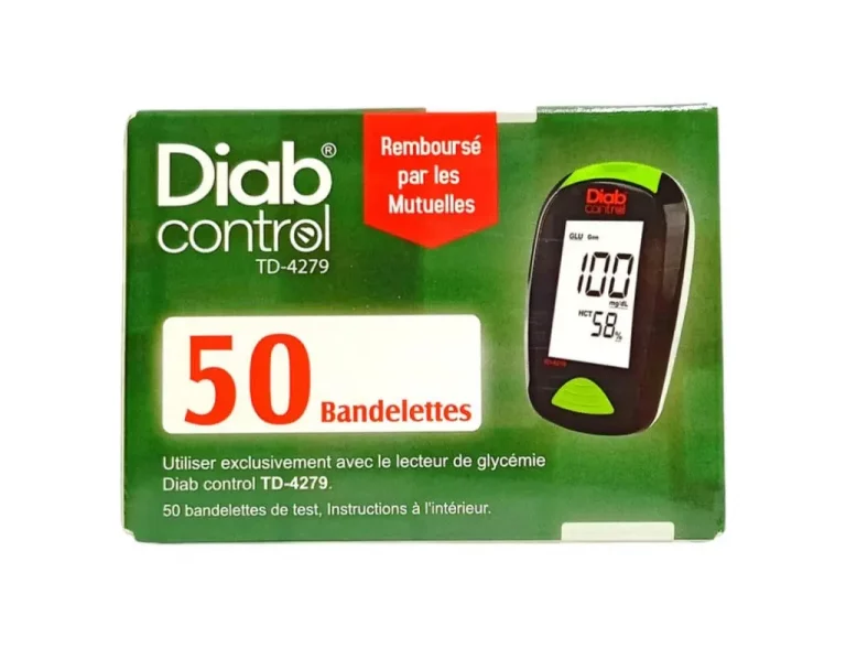 Bandelettes Diab Control 50 - Matériel Consommable MonPara Maroc