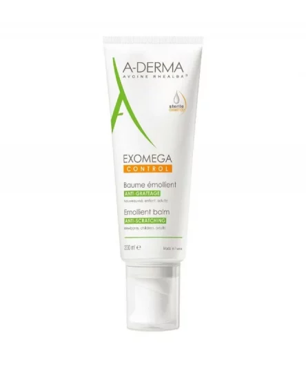 A-Derma Exomega Control Baume Émollient Anti-Grattage Cosmétique Stérile 200ml