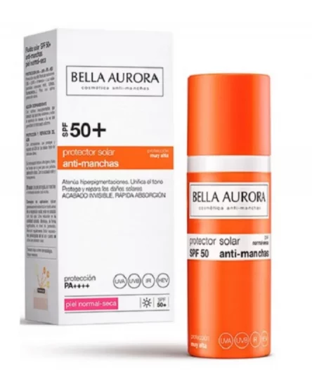 Bella Aurora écran solaire anti-taches Spf50+ Spf50+ Peau Normale et Sèche 50ml