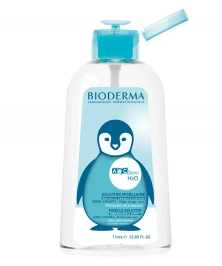 ABCDerm H2O Solution Micellaire Pompe Inversée 1l