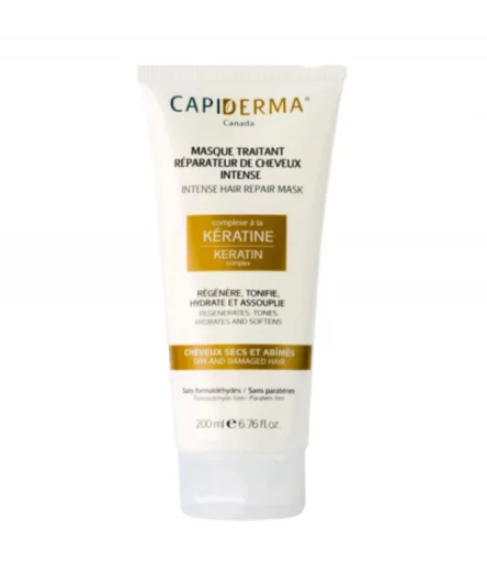 Capiderma Masque Traitant Réparateur de Cheveux Intense à la Kératine 200ml