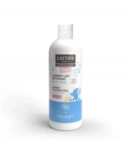Cattier Bébé Liniment Lait Nettoyant pour le Change 200ml