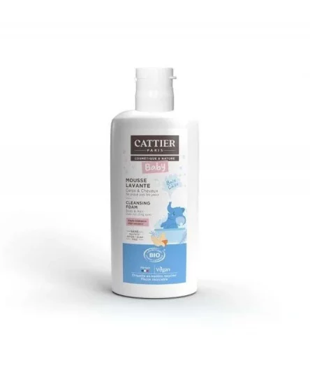 Cattier Bébé Mousse Lavante Cheveux et Corps Bio 150ml