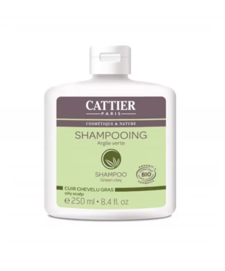 Cattier Shampoing Argile vert Cheveux gras 250ml
