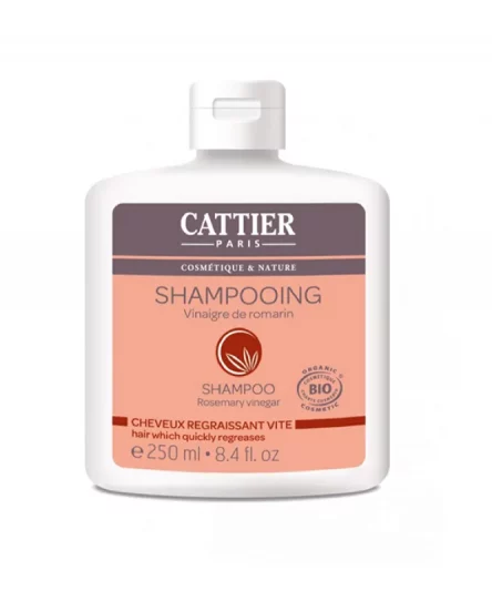 Cattier Shampooing vinaigre de romarin Cheveux Regraissant vite 250ml