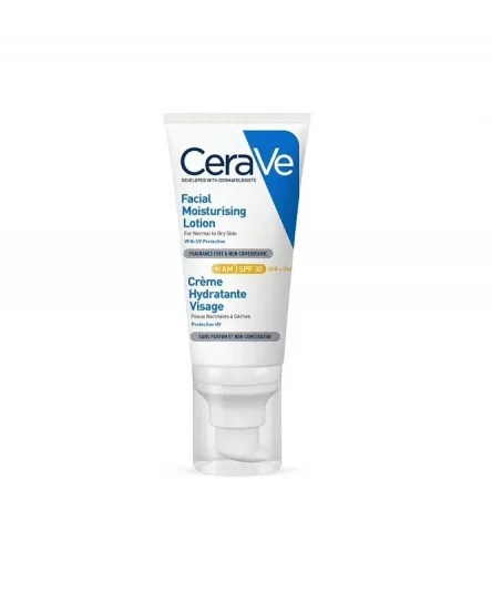 CeraVe Crème Hydratante Visage Peaux Normales A Seches SPF 30 52ml