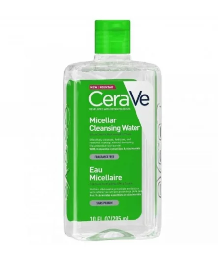 CeraVe Eau Micellaire Démaquillante Hydratante Peau Normale à Sèche | 295ml