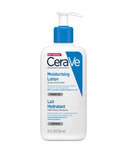 CeraVe Lait Hydratant Léger Peau Sèche à Très Sèche | 236ml