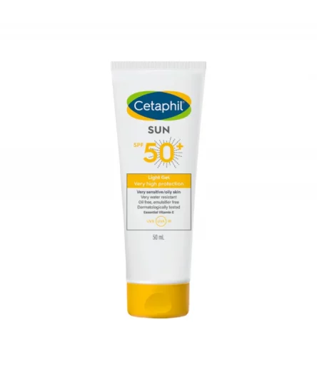 Cetaphil Sun Light Gel SPF 50+ Peaux Sensible et Grasse 50ml