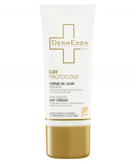 Dermeden Crème de Jour Anti-Âge Peaux Mixtes À Grasses SPF 50 50ml