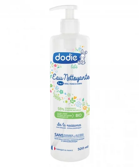 Dodie Eau nettoyante 3 en 1 flacon Pompe 500ml