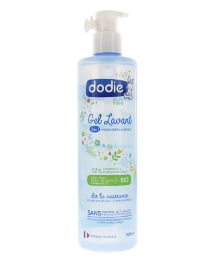 Dodie Gel lavant 3 en 1 flacon Pompe 500ml
