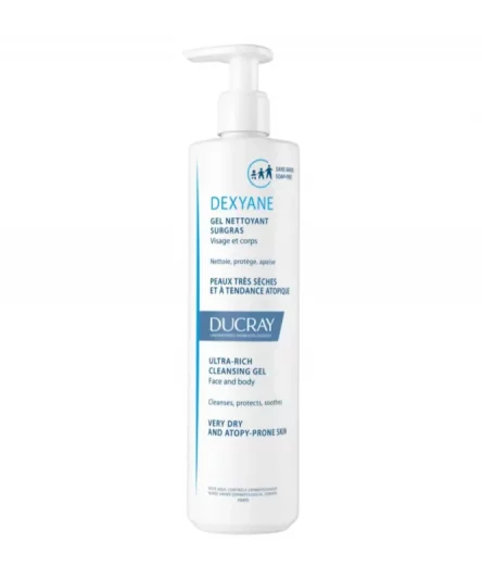Ducray Gel Nettoyant Surgras Dexyane 400ml
