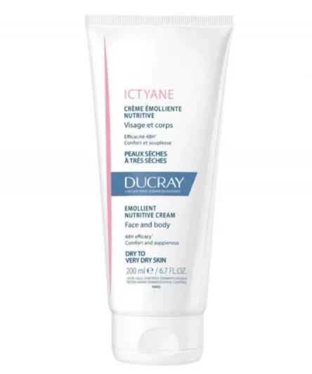 Ducray Ictyane Crème Émolliente Nutritive visage et corps 200ml