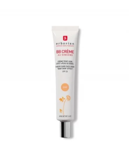 Erborian BB Creme au Ginsrng Creme Teint Soin Effect Peau Bebe Spf20 Dore 40ml
