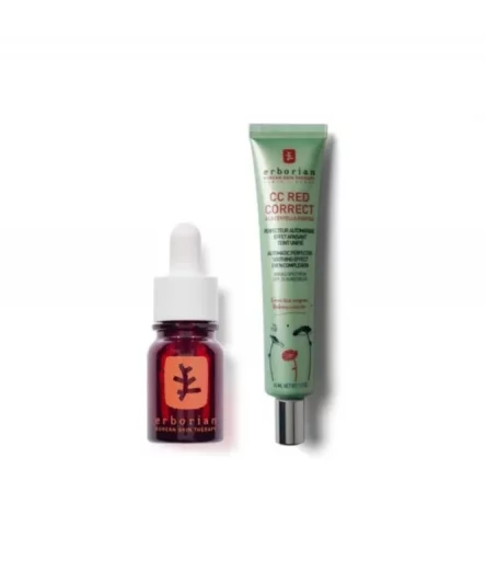 Erborian Duo CC Red Correct 45ml + Skin Therapy 10ml