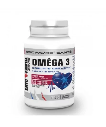 Eric Favre Omega 3 Cœur & Cerveau 1000 MG 60 Capsules