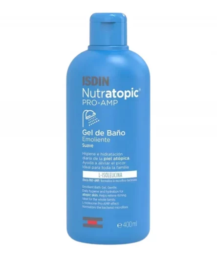 ISDIN Nutratopic Pro-Amp Gel de Bain Émollient Peaux 400ml