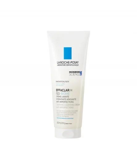 La-Roche-Posay Effaclar H Iso-Biome Crème Nettoyante | Peau sèche à tendance acnéique | 200ml