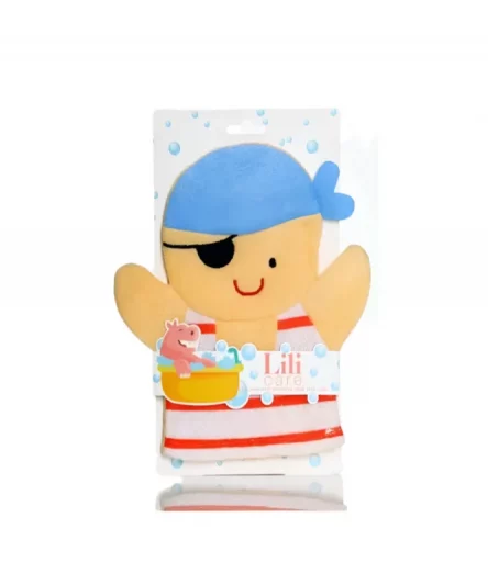 Lili Care Gant Savonnage pour Enfant Pirate