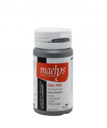 Maelys Ortie Prêle Vitamines B E et Zinc 60 Gélules
