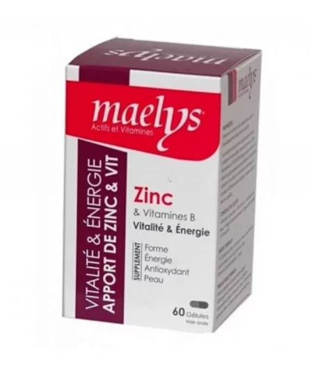 Maelys Zinc & Vitamines B Vitalité 60 Gélules