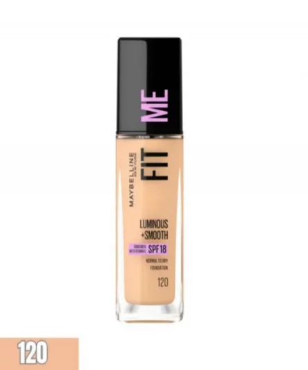Maybelline New York Fond de teint Fit Me Dewy & Smooth Foundation Peaux normales à sèches Teinte120