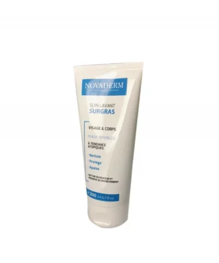 Novaderm Soin lavant surgras 200ml