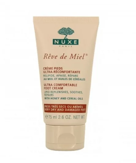 Nuxe Rêve de Miel Crème Pieds 75ml Pieds Très Secs ou Abimés