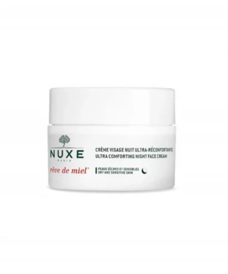 Nuxe Rêve de Miel Crème Visage Ultra-Reconfortante Nuit 50ml Peaux Sèches et Sensibles