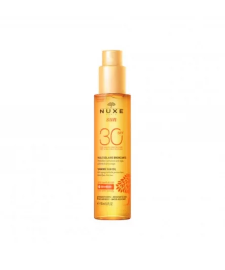 Nuxe Sun Huile Bronzante Visage et Corps SPF 30 (150ml)