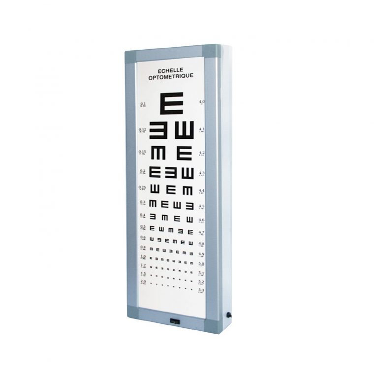 Echelle Optométrique Lumineux - Matériel Consommable MonPara Maroc