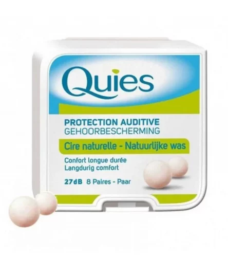 Quies Protection Auditive en Cire 8 Paires