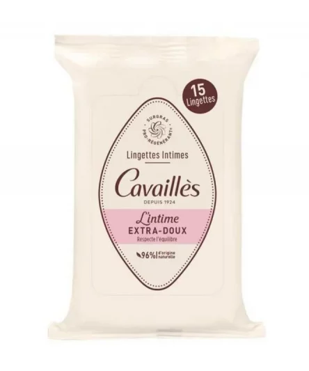 Roge Cavailles Lingettes Intime Extra-Douces 15 Pieces
