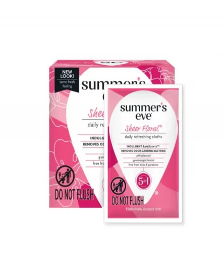 Summers Eve Lingettes Intimes 5in1