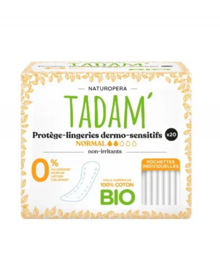 Tadam Protège Lingeries Coton Bio Normal 20 unités
