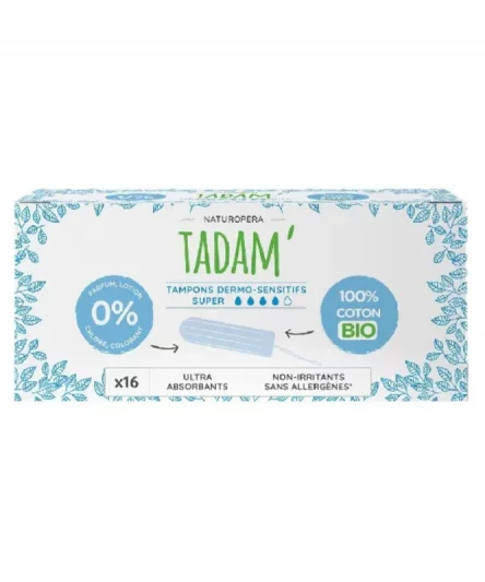 Tadam Tampons Coton Bio Super 16 Unités