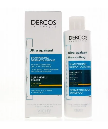 Vichy Dercos Ultra Apaisant Shampooing Cheveux Secs 200ml