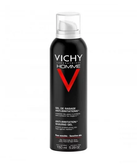 Vichy Homme Gel de Rasage Anti-Irritations Peau Sensible | 150ml