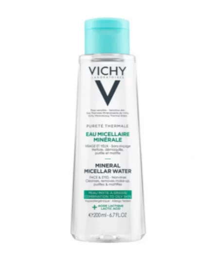 Vichy Purete Thermale Eau Micellaire Minerale Peau Mixte A Grasse 200ml