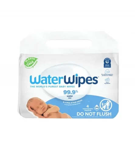 Waterwipes Lingettes Baby 4x60 Bio